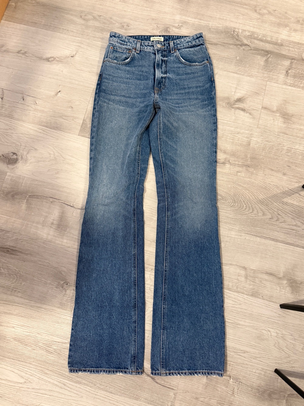 GRLFRND Melanie High Rise Boot Cut Jeans in Los Feliz - Picture 3 of 6